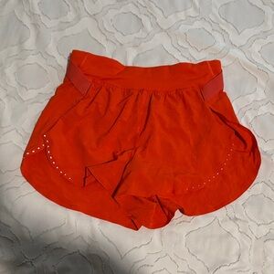 Solar Orange Fast and Free Classic Fit Split Short 3”